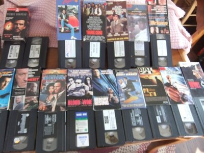 15 Movies VHS Tape 007 Heist Bat 21 Driven Mighty Quinn Shoot To Kill Young Guns