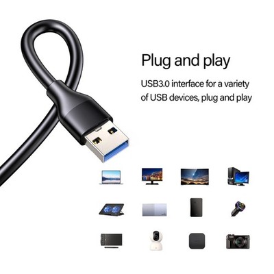 Reliable USB3.0 Male to Male Cable for Computer Data and Power Transfer