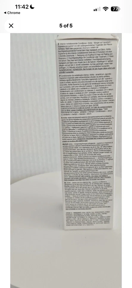 Acondicionador Shu Uemura Ashita Supreme 8 oz/250 ml ENVÍO RÁPIDO GRATUITO Profesional Foto 3 de 4