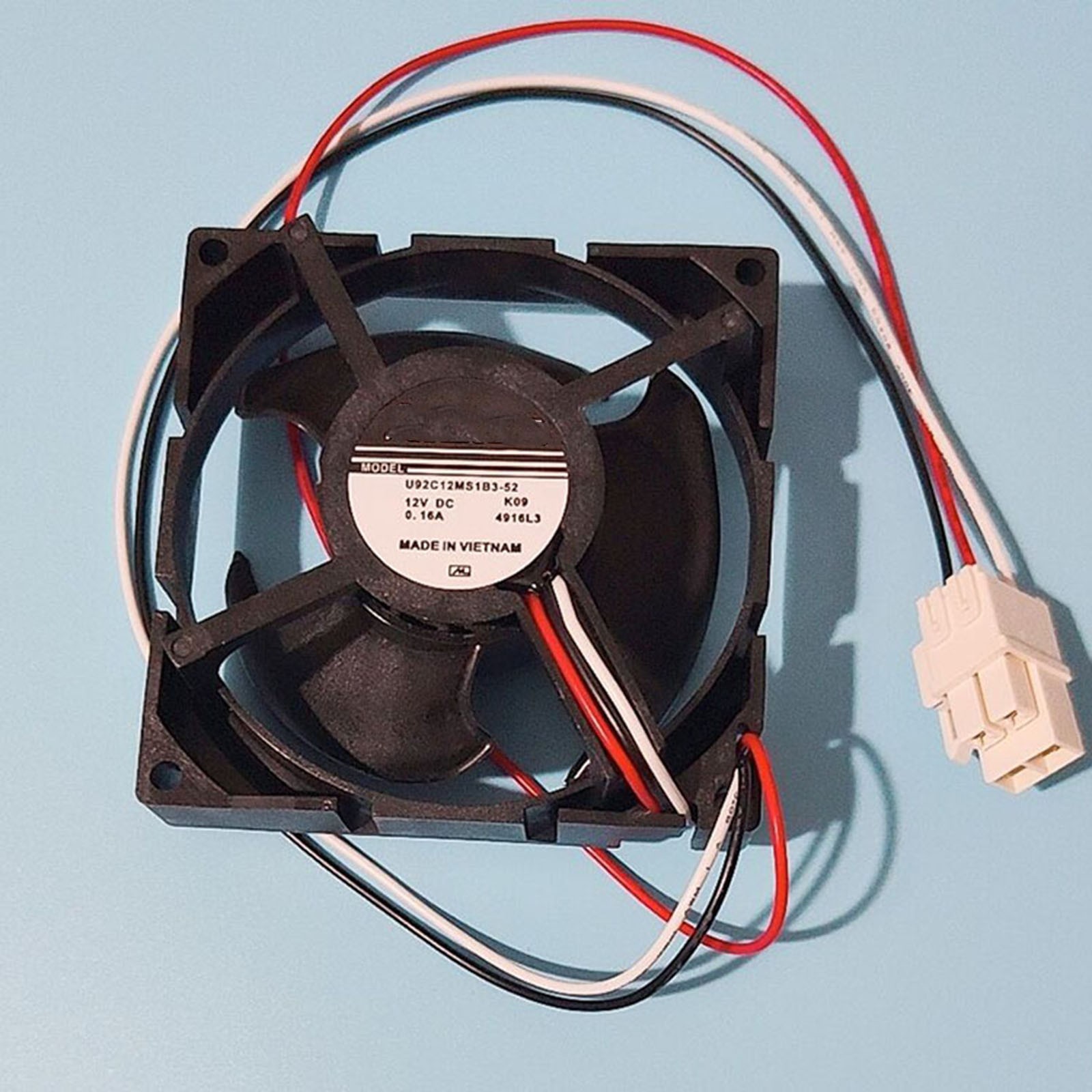 Kühlschrankventilator für Nidec 12V 0.16A 9CM U92C12MS1B3-52 Kühlschrank Zubehör