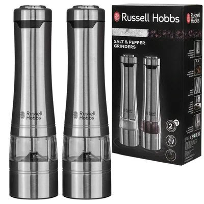 NUEVO Russell Hobbs Classics Sal Pimienta Juego Acero Inoxidable LED Cerámica - Imagen 1 de 3