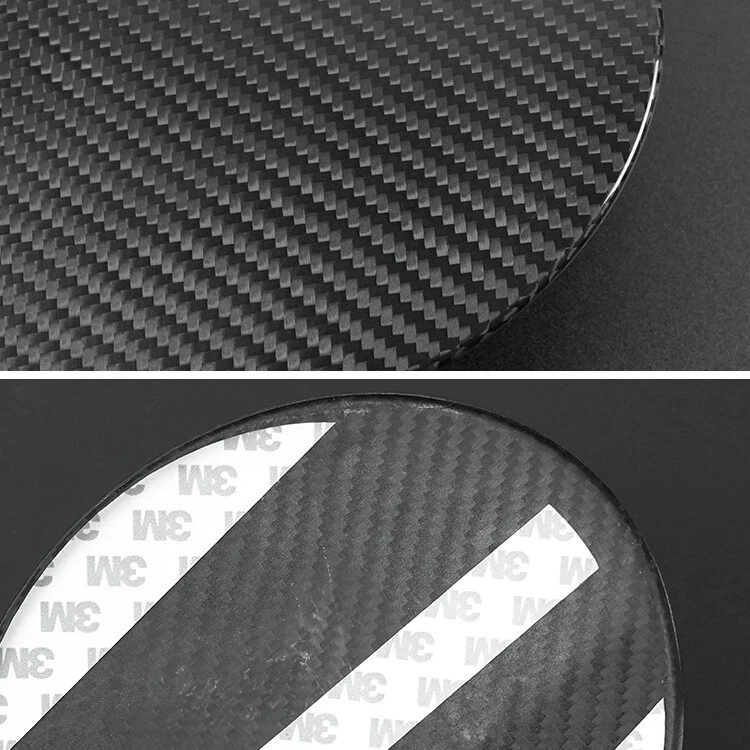 Cubierta de tapa de gasolina del tanque de combustible negro de fibra de carbono REAL HARD para Subaru WRX 2015-2021 Foto 3 de 3