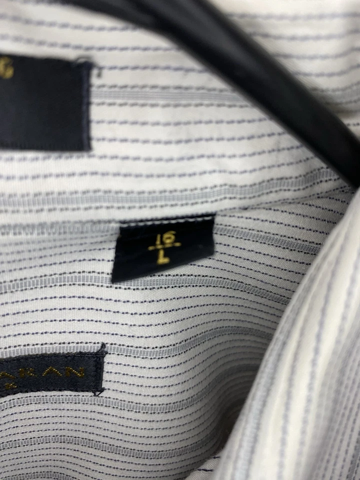 Vintage Donna Karan Shirt Mens Button Up Long Sleeve Size 16/L Large - Image 3 of 4