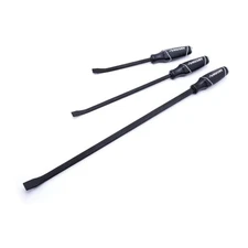 Wrecking Pry Bar Set Angled Tip Prying Lifting Jobsite Construction (3-Piece)
