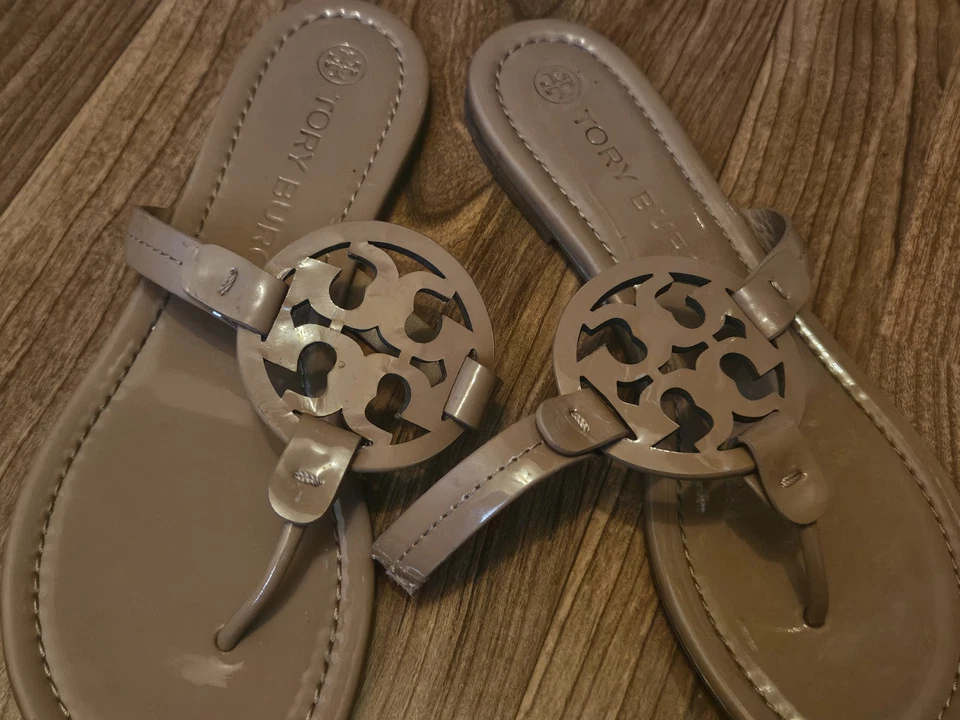 Tory Burch hair pin hair clip Beige Tan & black re-purposed upcycled Barrette - Image 3 of 3