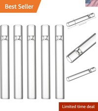 Borosilicate Glass Tubes 12mm Diameter 2mm Wall 6pcs 3.94" Length