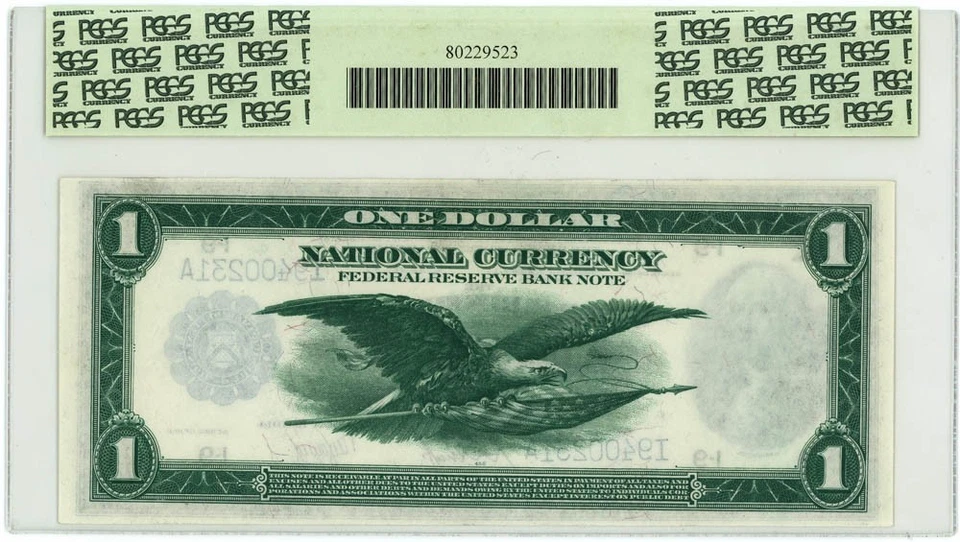 FR.735 $1 1918 FRBN Minneapolis CH About New 58 PCGS Currency 950750-38 - Image 2 of 3