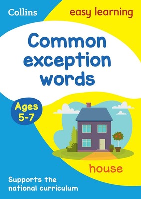 Common exception words Activity book Ages 5-7 by Collins Easy Learning Paperback