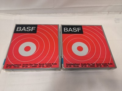 2x BASF DP 26   NOS   ungeöffnet / OVP versiegelt   7'' Tonband 2400ft   Vintage