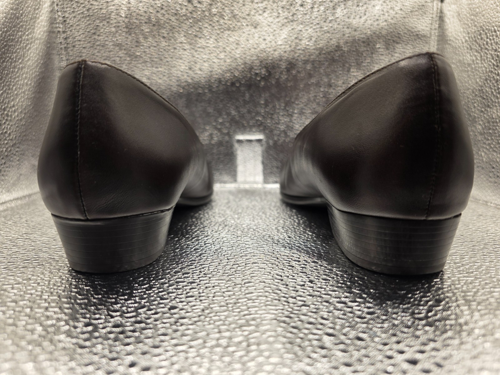 Munro American Brown Genuine Leather Textured Toe Loafer Flats Womens 9 M USA