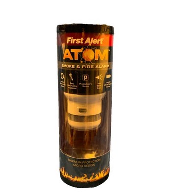 First Alert ATOM Smoke & Fire Alarm Photoelectric Sensor Battery New