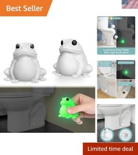 Charming Frog Toilet Bolt Covers - Glow in the Dark Bathroom Essentials, 2-Pack