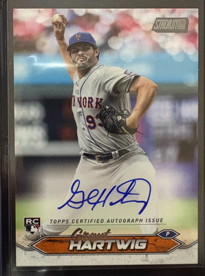 2024 Topps Stadium Club GRANT HARTWIG #SCBA-GH ON-CARD AUTO Rookie RC Mets