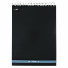 Meadwestvaco 59882 8-1/2" X 11" White Cambridge  Stiff Back Wirebound Notebook