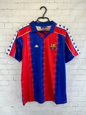 BARCELONA BARCA SPAIN 1992 1995 RETRO VINTAGE FOOTBALL SHIRT JERSEY HOME SIZE M