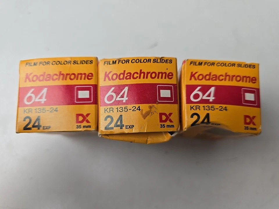 3 Pack Kodachrome 64 Film For Color Slides 24 Exp. KR 135-24 - Expired 10/1992 - Image 3 of 4