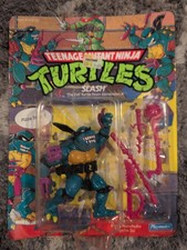 1990 TMNT Slash Evil Turtle From Dimension X Sealed Carded Vintage Playmates