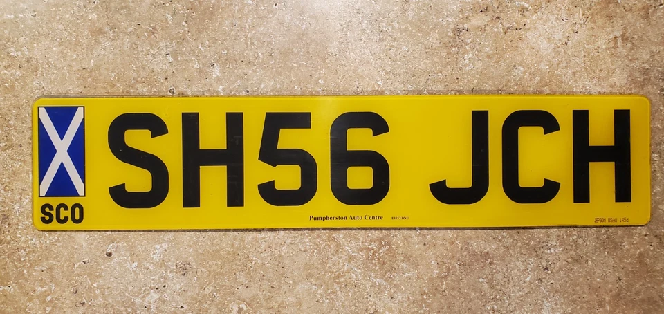 Scotland United Kingdom Scottish Flag Expired License Plate Eurounion - Image 1 of 1