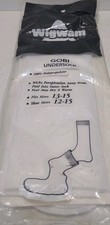 Wigwam Gobi Undersock Polypropylene Liner Sock Mens Size 13-15 Made in USA White