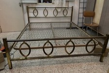 Letto matrimoniale ottone pieno anni ‘70
