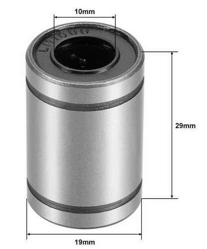 QTY4 LM10UU 10 MM boccola cuscinetto a sfere lineare CNC 10BX19DX29 LMM 3D USA FREESSHIP - Foto 5 di 7