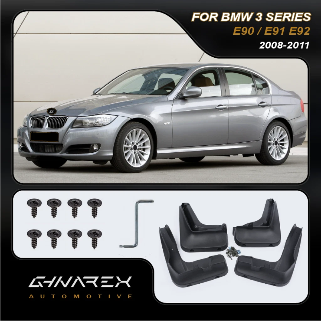 For BMW 3 Series E90 E91 E92 2008 2011 Mudguards Mud flaps A set