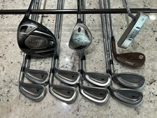 Titleist Driver Wood Irons Wedges Putter Complete Golf Club Set Mens Stiff