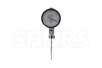 Shars 1.5” White Face Dial Test Indicator .030 0-15-0 .0005” 44mm Long Probe !]