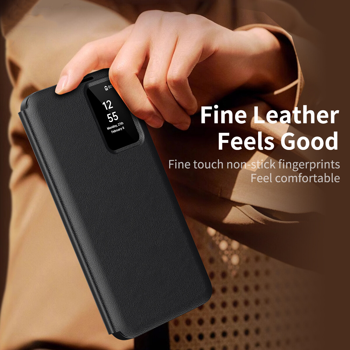For Samsung Galaxy S25 Ultra S24 S23 S22 Luxury Leather Flip Case with Card Slot