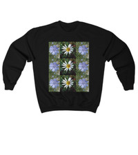 Black Women's Flowers Sweatshirt
