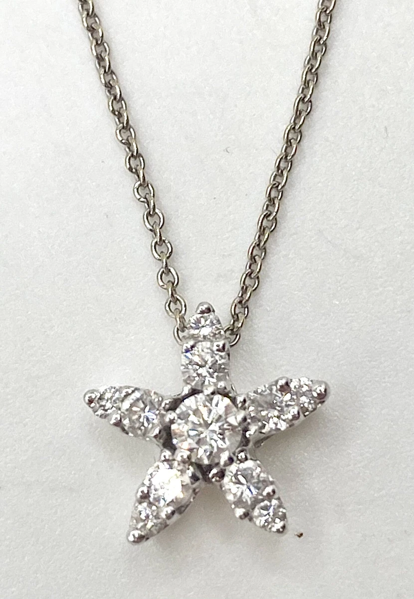 Roberto Coin 18k White Gold Tiny Treasures Star Flower Diamond
