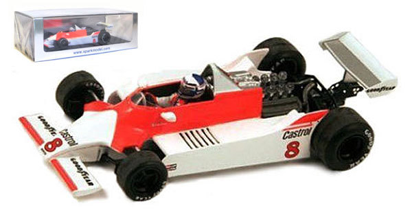 Spark S3098 McLaren Ford M29 #8 6th Argentina GP 1980 - Alain Prost 1/43 Scale