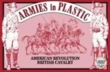 ARMIES IN PLASTIC 5471 AMERICAN REVOLUTION BRITISH CAVALRY-5 MOUNTED FIGURES