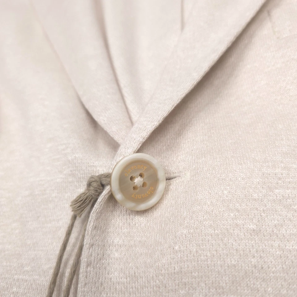 $1295 Eleventy Sand Jersey Unstructured Slim Fit Sport Coat Men US 42 (Italy 52) - Image 4 of 4