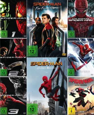 Mega Bundle: Spider-Man 1-3 | Amazing 1 + 2 | Far From Home | Homecoming | 8-DVD