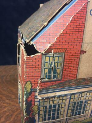 Vintage 1920s Edison Mazda Lamps Cardboard Paper House Light