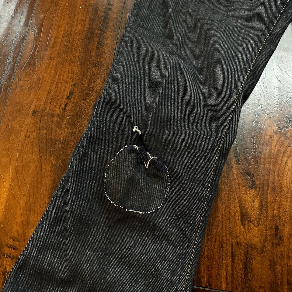 Levis VTG 1970s Red Tab 517 Talon Zipper Black 26x31 Boot Cut 70s Rare Jeans - Image 4 of 4