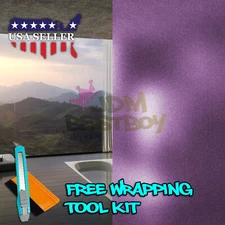 *12"x48" Purple Frosted Film Glass Home Bathroom Window Security Privacy Sticker