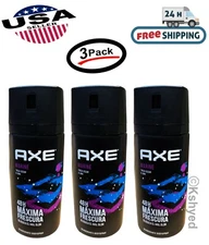 (3 Pack) Axe Deodorant Body Spray Marine Mens Fragrance 150ml/5.07 Oz- Free Ship