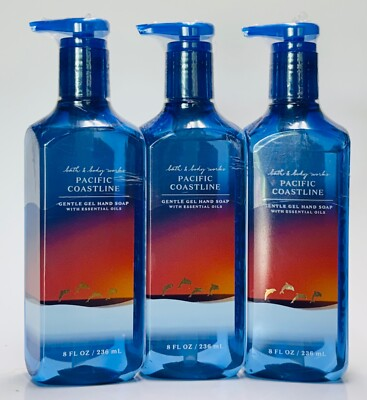 #ad 3 Bath amp; Body Works PACIFIC COASTLINE Gentle Gel Cleansing Hand Soap Wash $21.79