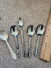 Lot of 5 Baby Spoons Oneida Stainless 1 DAYCRAFT, STAINLESS STEEL - DAILY SHIPPI