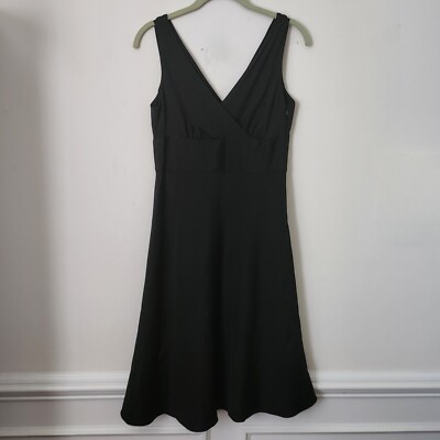 NWT J. Crew Black Side Invisible Zipper Lined V-Neck Flare 100% Silk Dress  P6 | eBay