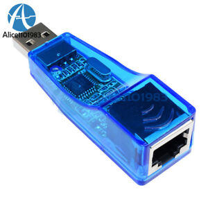 USB 2.0 To LAN RJ45 Ethernet 10/100Mbps Network Card Adapter For PC New ATF