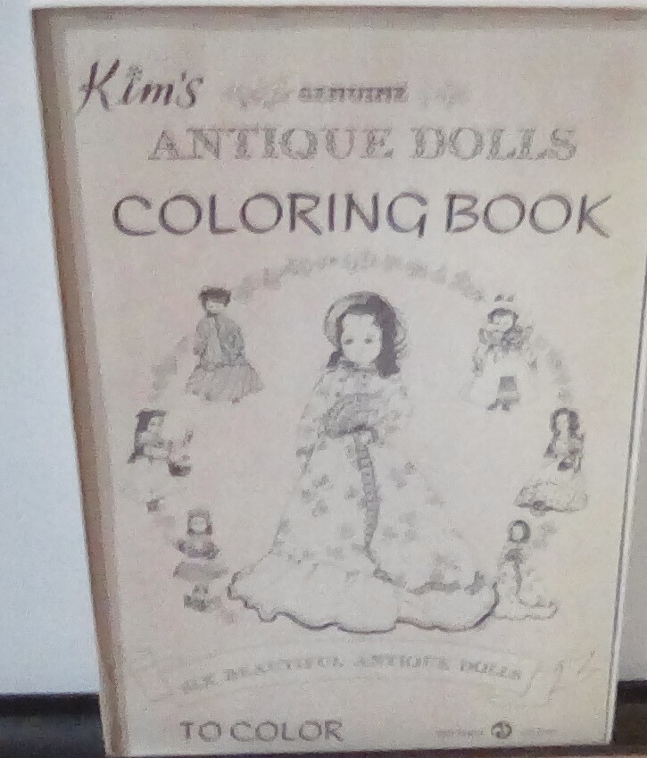 Kim'S Large Antique Dolls Coloring Book and Box FOR ADULTS