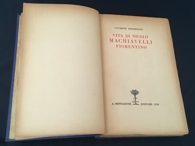 VITA DI NICOLO' MACCHIAVELLO FIORENTINO
