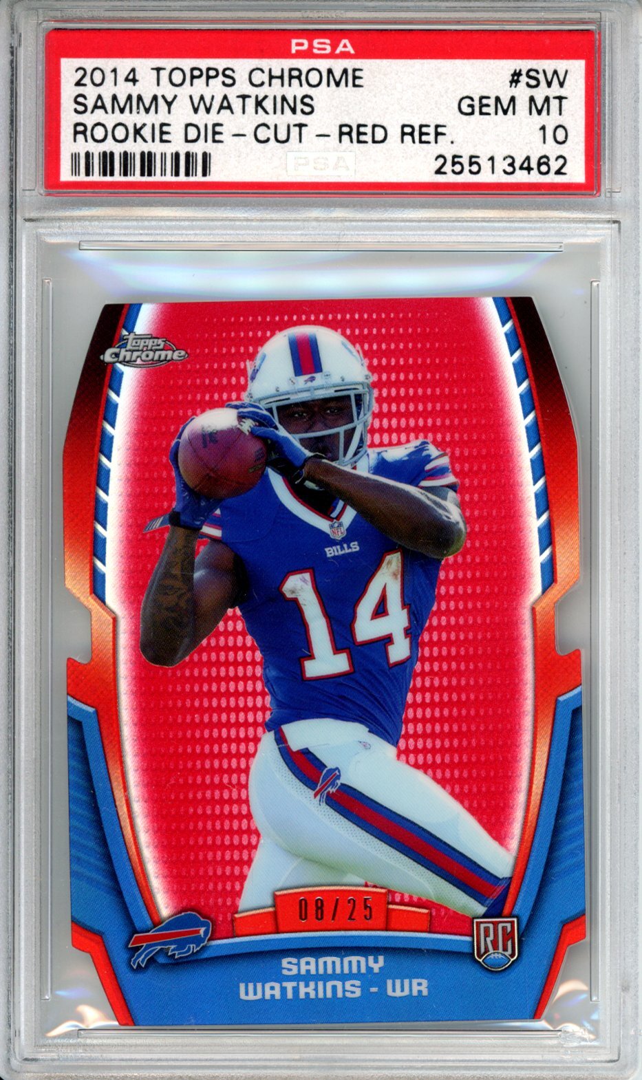Sammy Watkins Topps Chrome Rookie Die-Cut #SW Red Refractor
