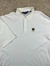 Polo Golf Ralph Lauren Mens Large Golf Short Sleeve Polo Shirt Pine Valley Ivory