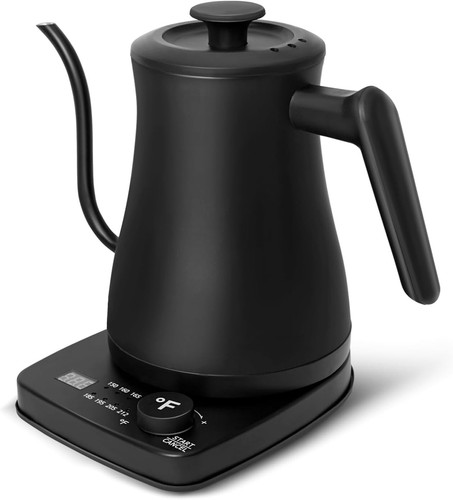 Stylish Stainless Steel Gooseneck Kettle - 1L Capacity, 8 Variable Temperature - Picture 3 of 9