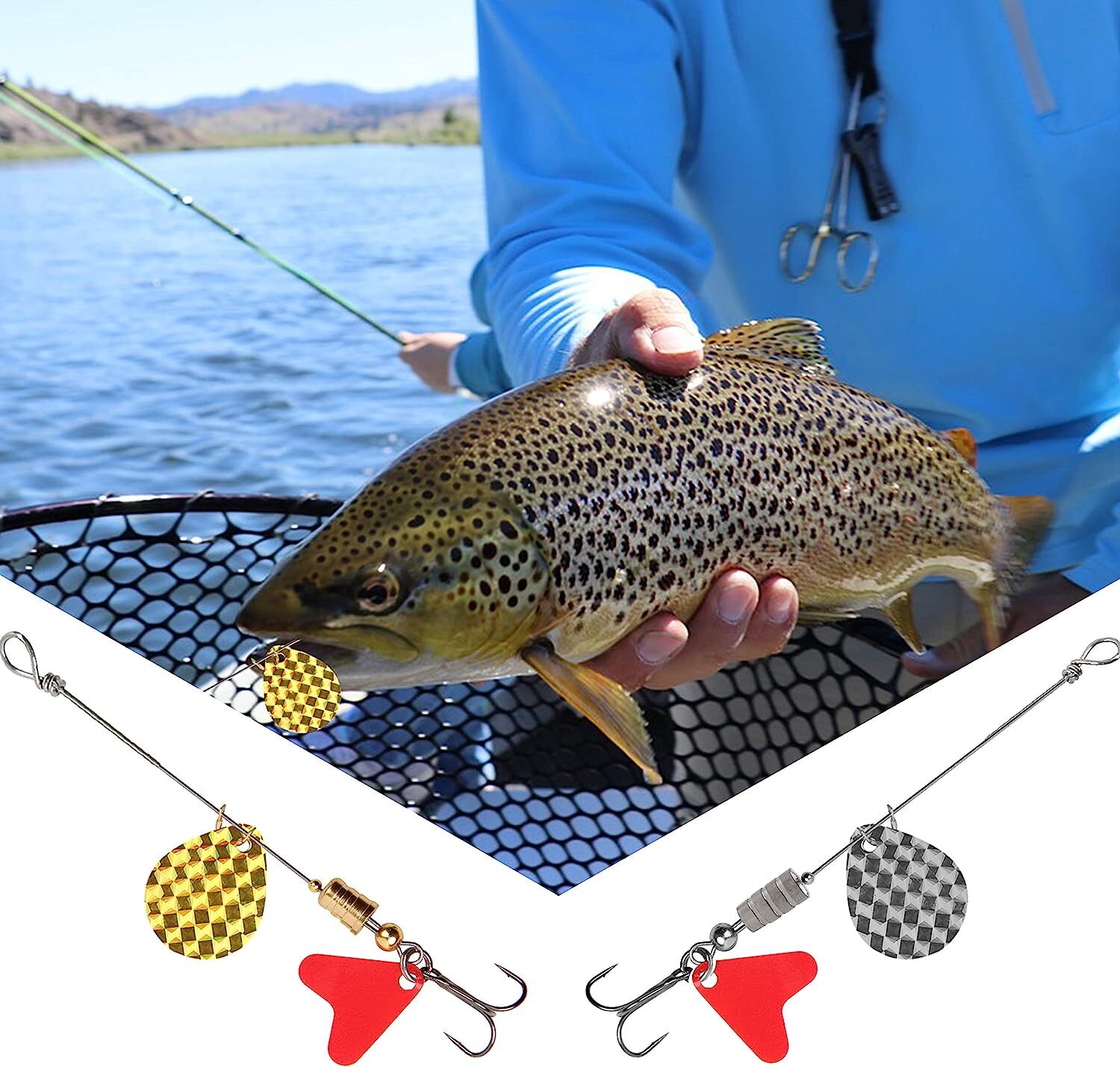 261pcs Fishing Spinner Bait Making Kit DIY Buzzbait Spinnerbait