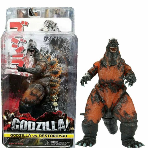 NECA Godzilla1995 Classic Ver Burning Godzilla Action Figure 7" Model Toy Gift for sale online